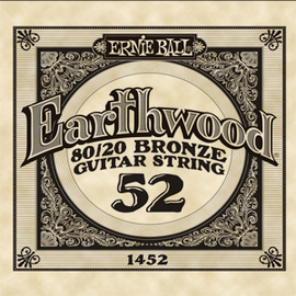 Струна для акустичних гітар ERNIE BALL .052 Earthwood P01452, image 